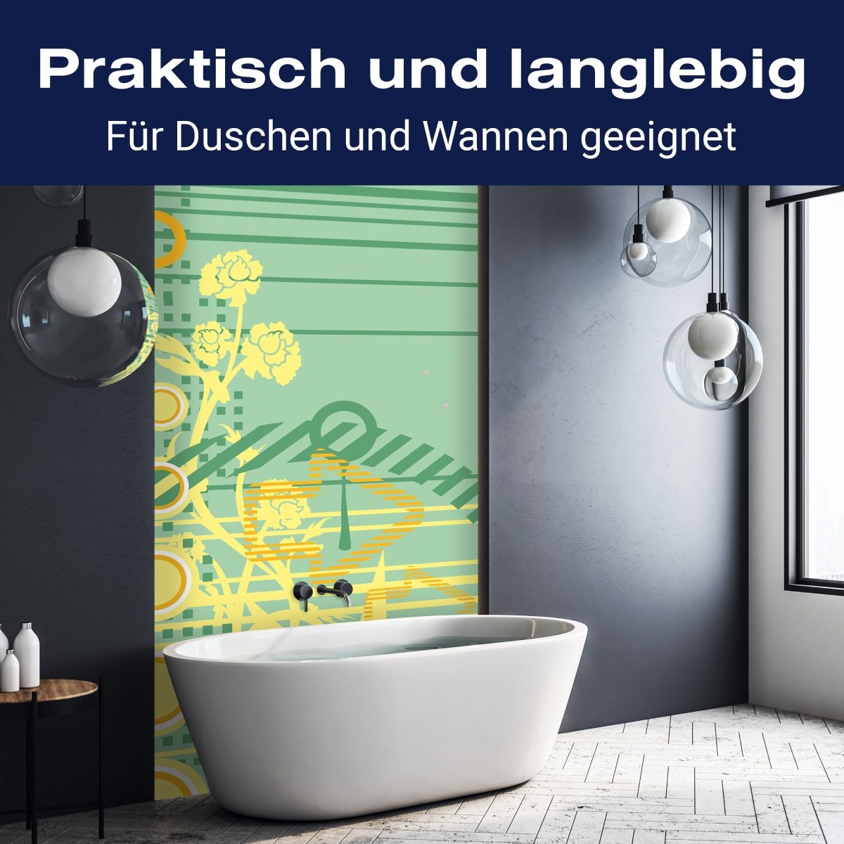 Duschwand Leah Blüten M0127 entdecken - Bild 3 Duschwand Leah Blüten M0127 entdecken - Bild 3