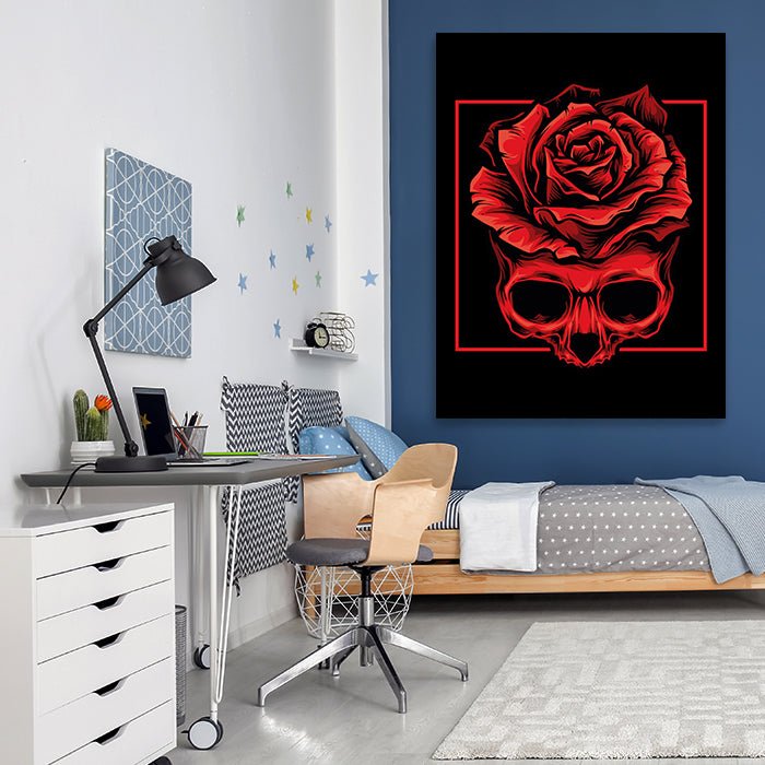 Acrylbild Acrylbild Totenkopf, Hochformat M0129 M0129 - Bild 3 Acrylbild Acrylbild Totenkopf, Hochformat M0129 M0129 - Bild 3