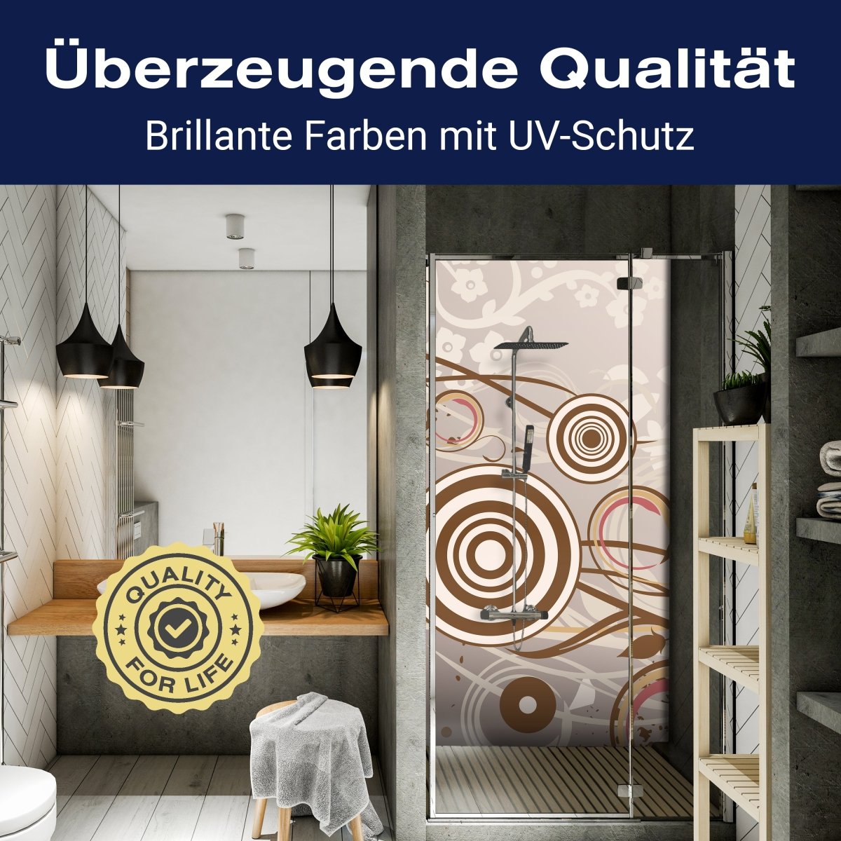 Duschwand Monika Floral M0142 entdecken - Bild 2 Duschwand Monika Floral M0142 entdecken - Bild 2