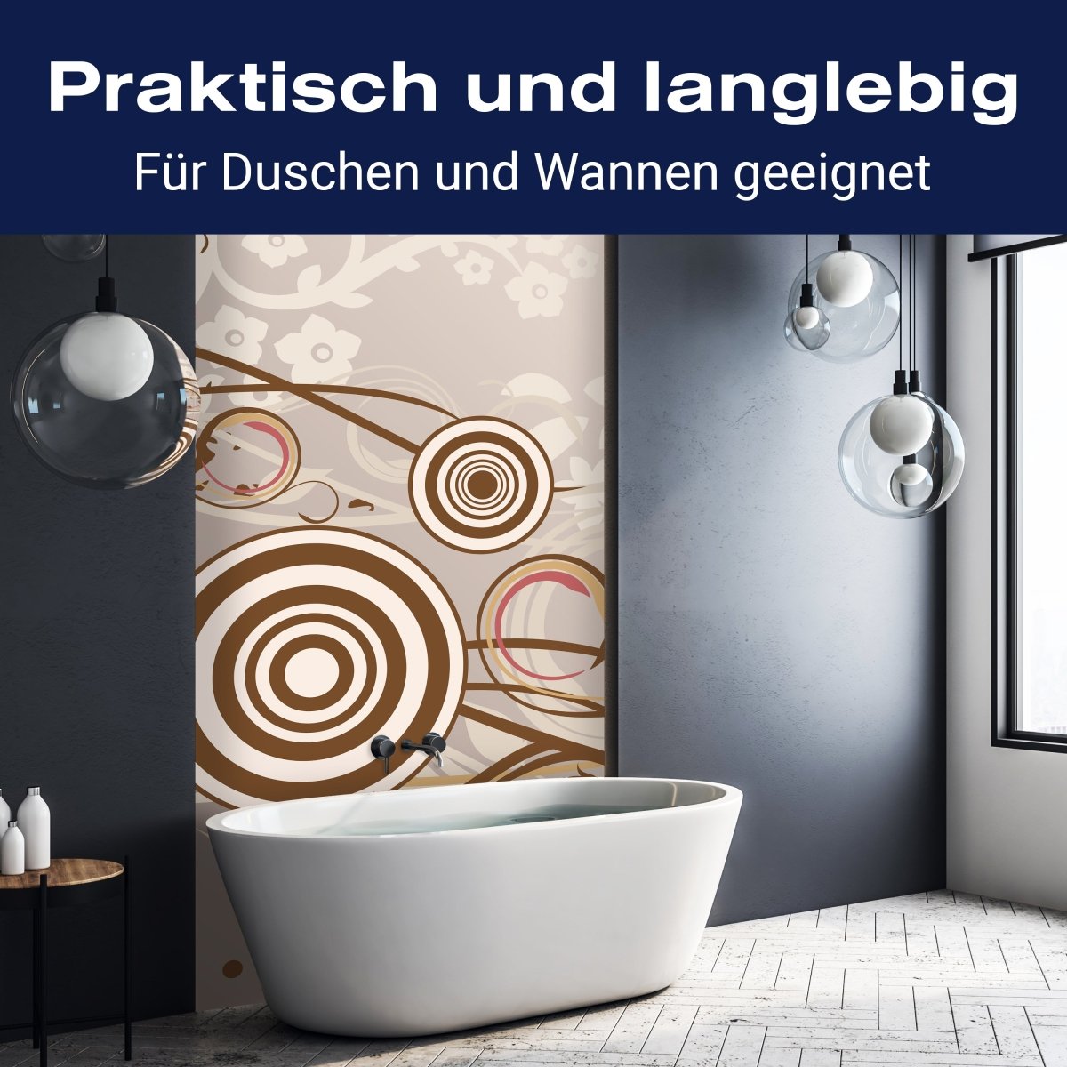 Duschwand Monika Floral M0142 entdecken - Bild 3 Duschwand Monika Floral M0142 entdecken - Bild 3