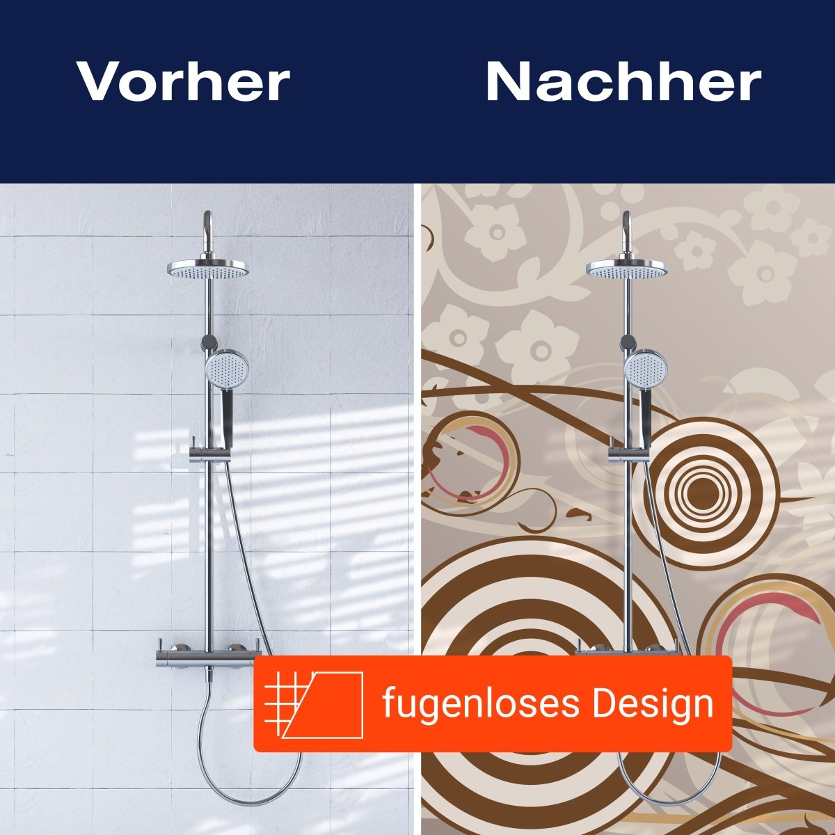 Duschwand Monika Floral M0142 entdecken - Bild 9 Duschwand Monika Floral M0142 entdecken - Bild 9