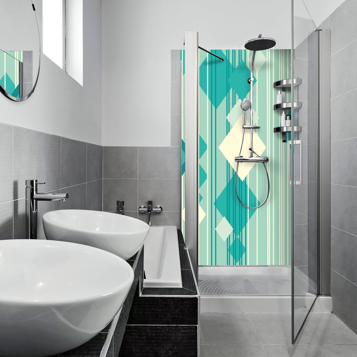 Duschwand Simone Muster M0143 entdecken - Bild 1 Duschwand Simone Muster M0143 entdecken - Bild 1