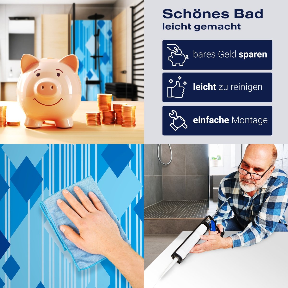 Duschwand Daniela Muster M0144 entdecken - Bild 7 Duschwand Daniela Muster M0144 entdecken - Bild 7