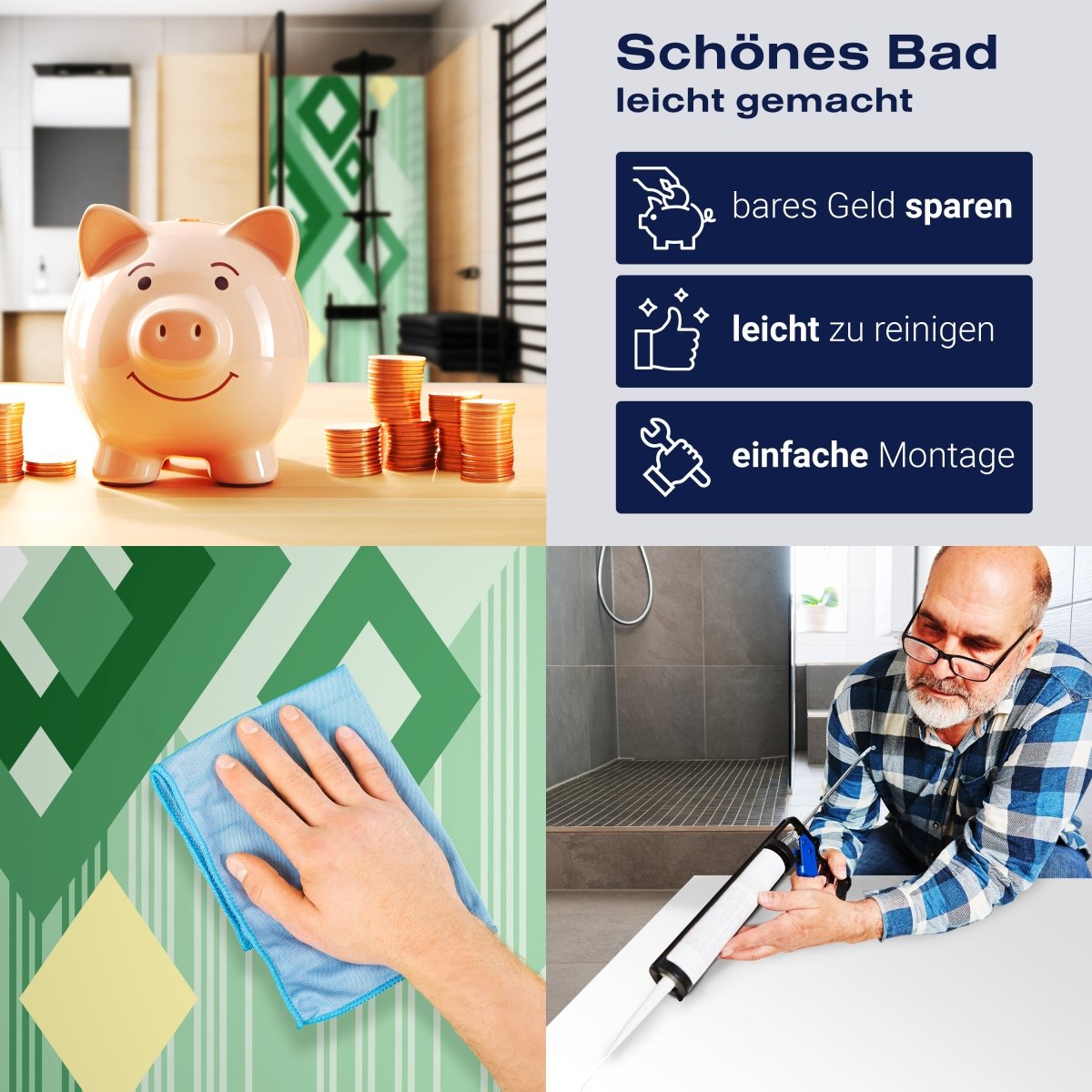 Duschwand Anne Muster M0148 entdecken - Bild 7 Duschwand Anne Muster M0148 entdecken - Bild 7