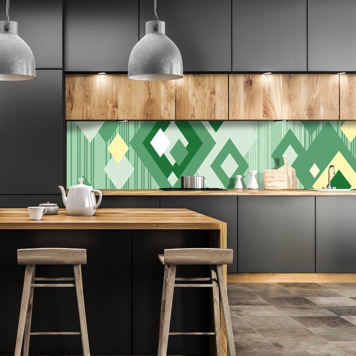 Küchenrückwand Anne Muster M0148 entdecken - Bild 1 Küchenrückwand Anne Muster M0148 entdecken - Bild 1