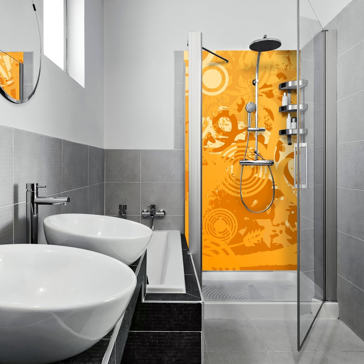 Duschwand Theresa Floral M0163 entdecken - Bild 1 Duschwand Theresa Floral M0163 entdecken - Bild 1