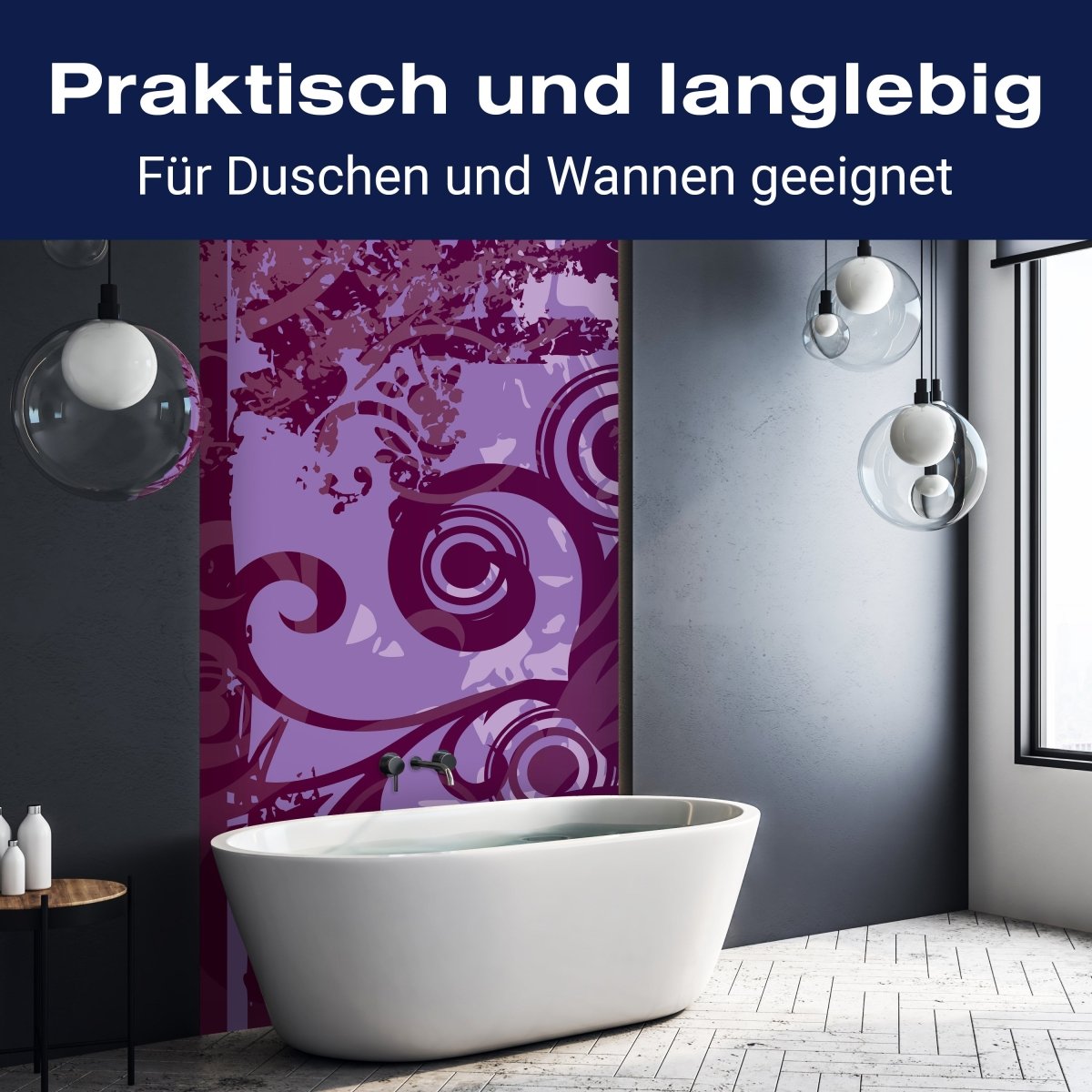 Duschwand Aurelia Floral M0165 entdecken - Bild 3 Duschwand Aurelia Floral M0165 entdecken - Bild 3