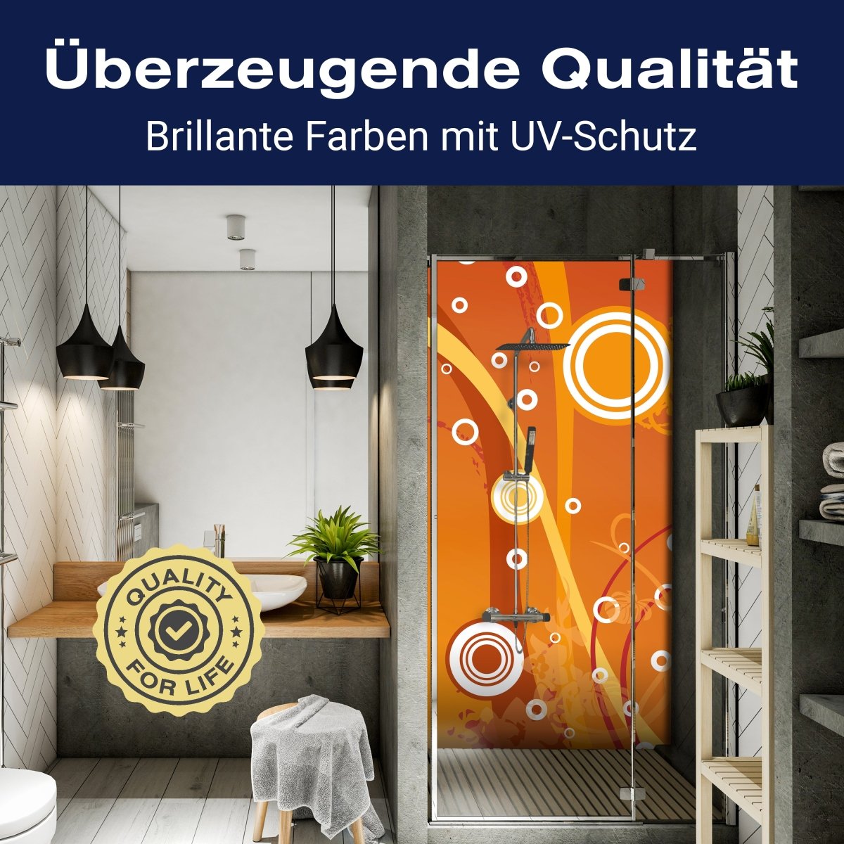 Duschwand Angela Floral M0169 entdecken - Bild 2 Duschwand Angela Floral M0169 entdecken - Bild 2