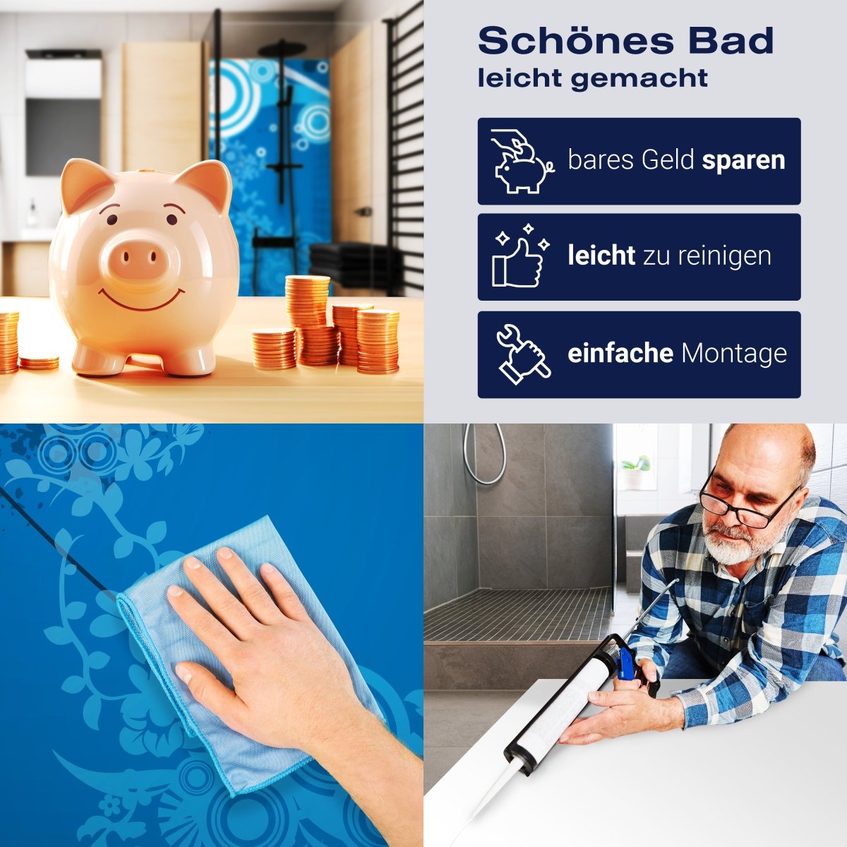 Duschwand Isolde Floral M0171 entdecken - Bild 7 Duschwand Isolde Floral M0171 entdecken - Bild 7