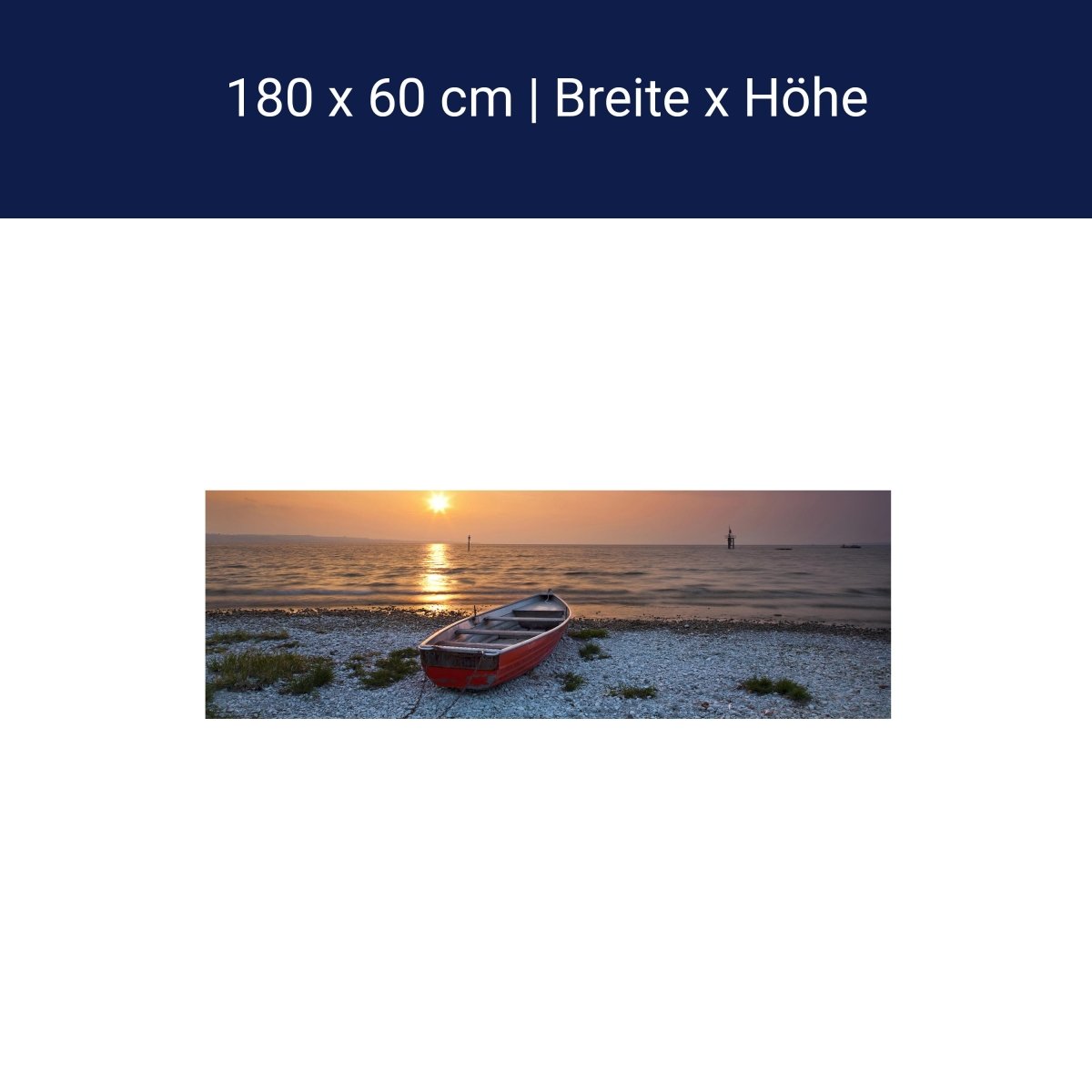 Küchenrückwand Meer mit Boot M0173 Küchenrückwand Meer mit Boot M0173