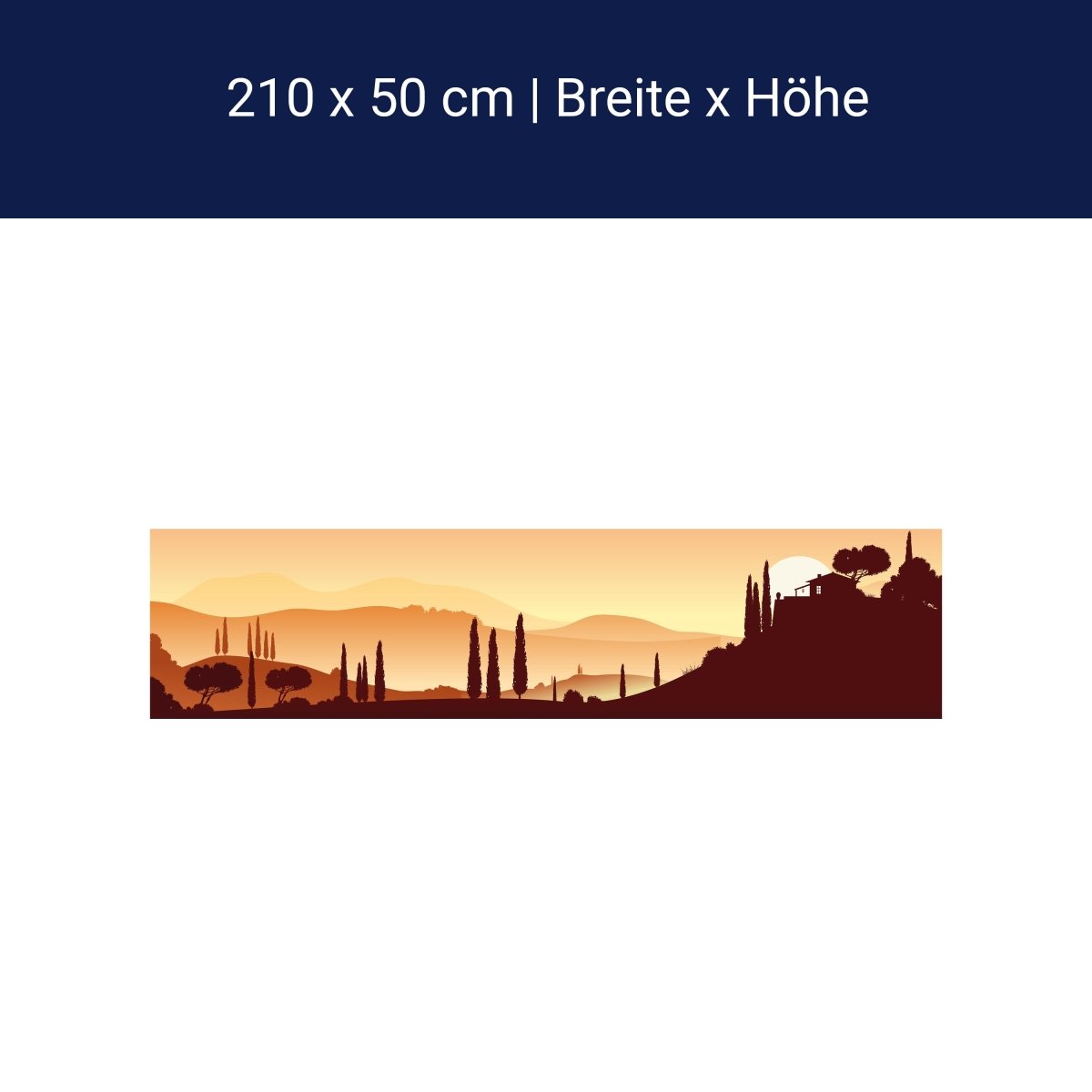 Küchenrückwand Italienische Landschaft Natur M0177 Küchenrückwand Italienische Landschaft Natur M0177