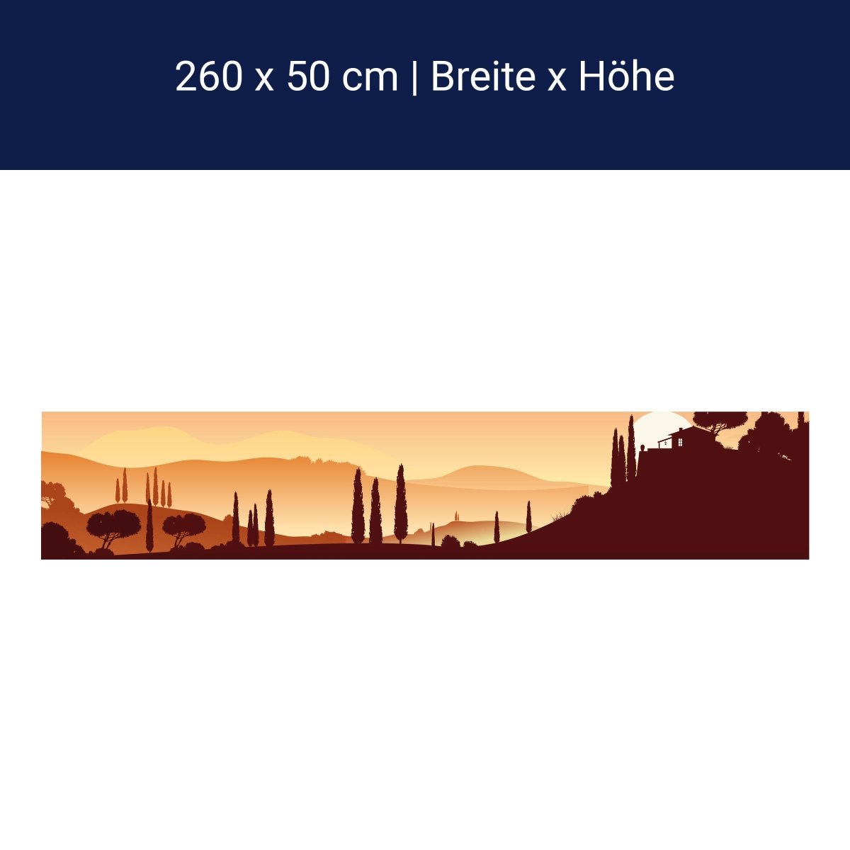 Küchenrückwand Italienische Landschaft Natur M0177 Küchenrückwand Italienische Landschaft Natur M0177