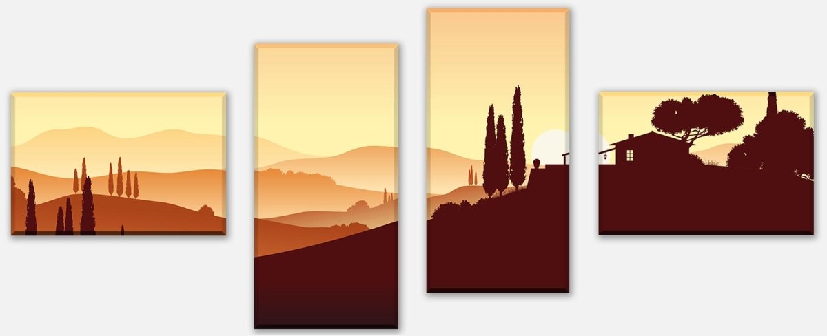 Leinwandbild Mehrteiler Italienische Landschaft Natur M0177 Leinwandbild Mehrteiler Italienische Landschaft Natur M0177