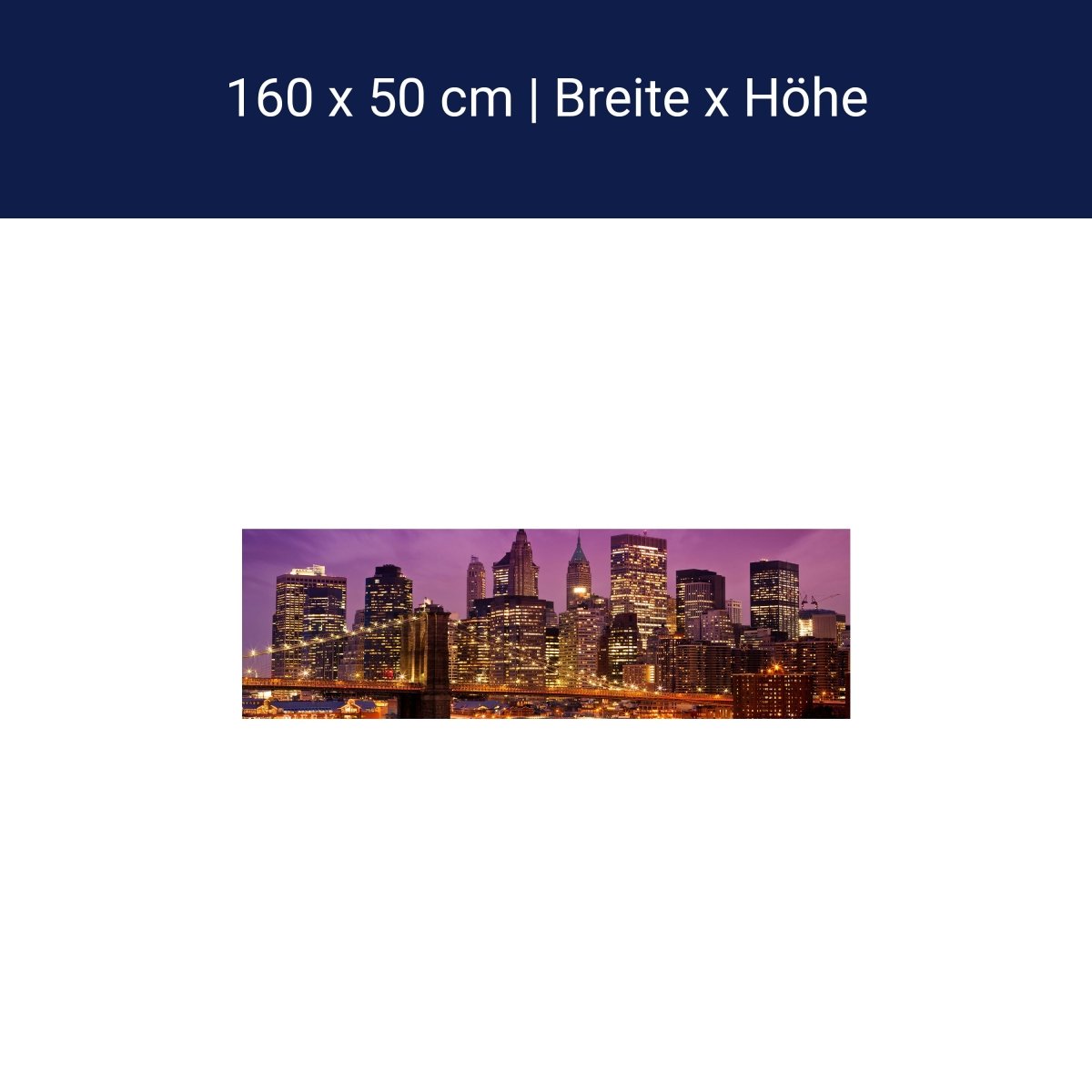 Küchenrückwand New York bei Nacht M0178 Küchenrückwand New York bei Nacht M0178