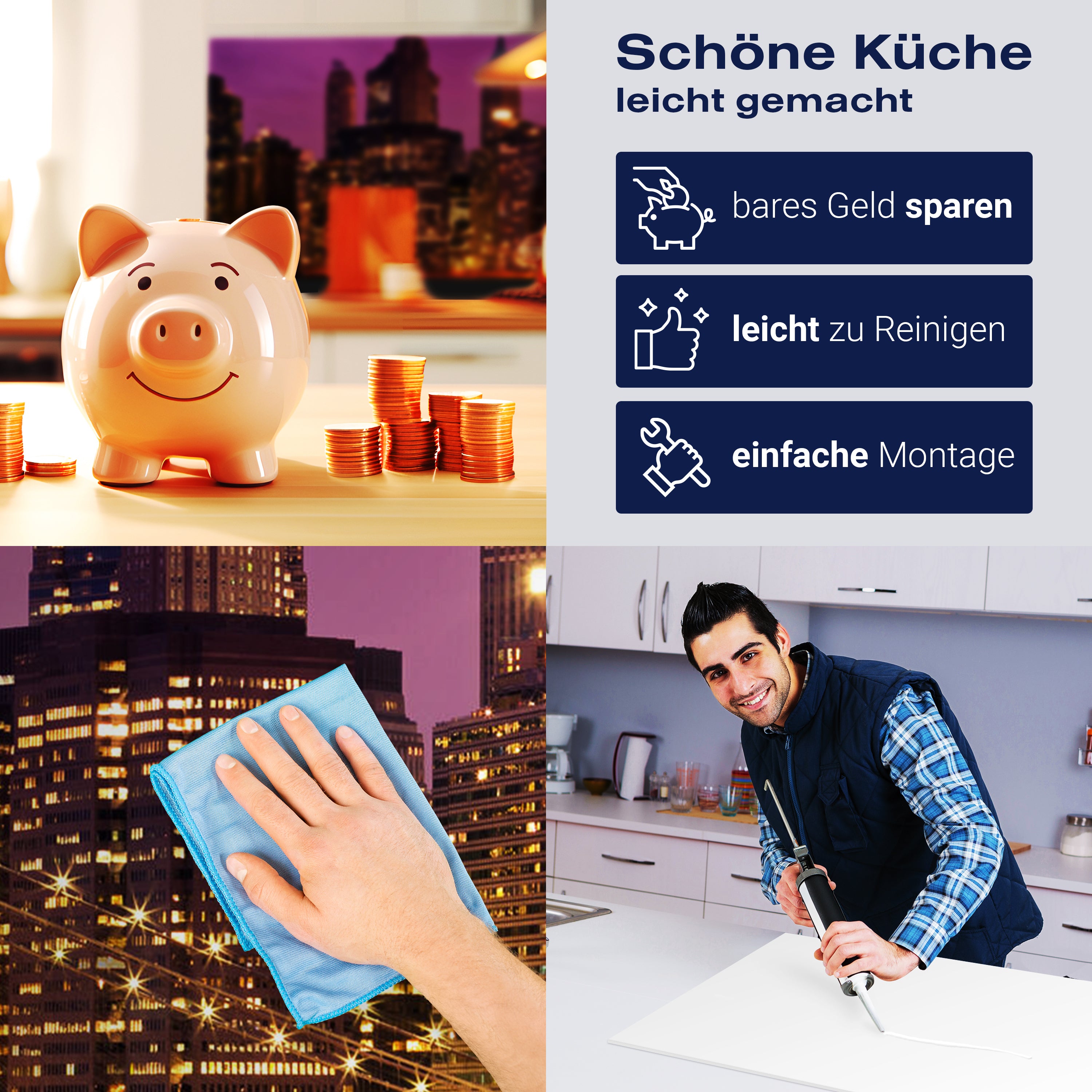 Küchenrückwand New York bei Nacht M0178 entdecken - Bild 7 Küchenrückwand New York bei Nacht M0178 entdecken - Bild 7