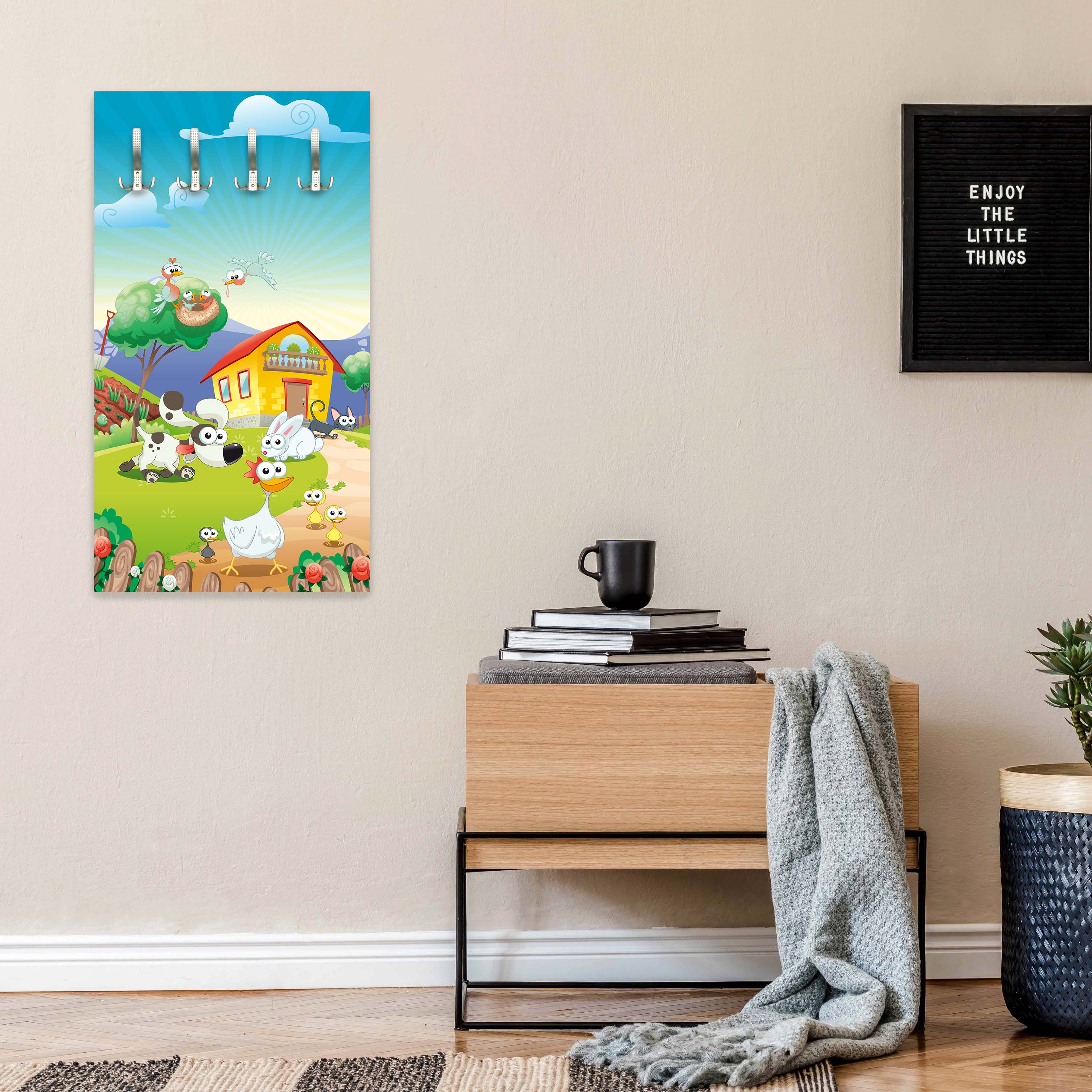 Garderobe lustige Haustiere Kinder M0179 entdecken - Bild 2 Garderobe lustige Haustiere Kinder M0179 entdecken - Bild 2