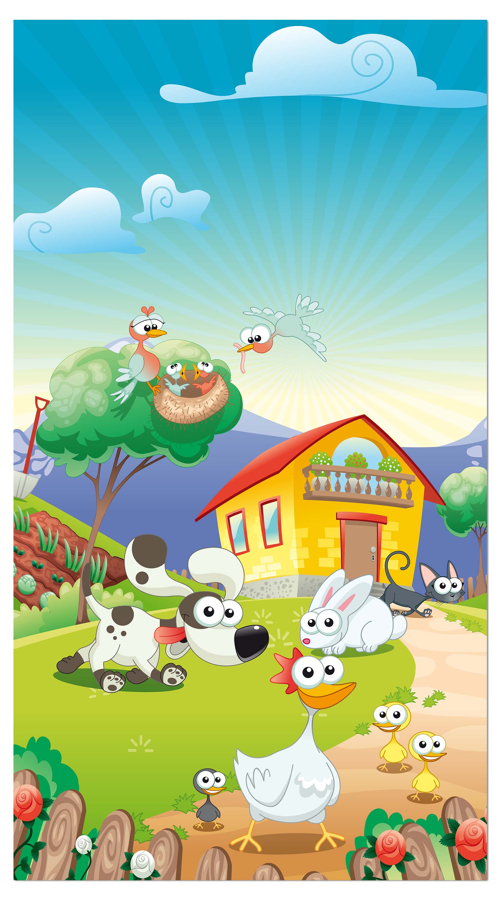 Garderobe lustige Haustiere Kinder M0179 entdecken - Bild 4 Garderobe lustige Haustiere Kinder M0179 entdecken - Bild 4