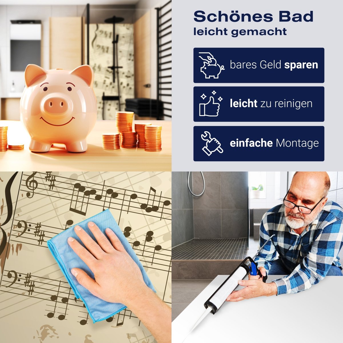 Duschwand Notenblatt Hobby M0180 entdecken - Bild 7 Duschwand Notenblatt Hobby M0180 entdecken - Bild 7