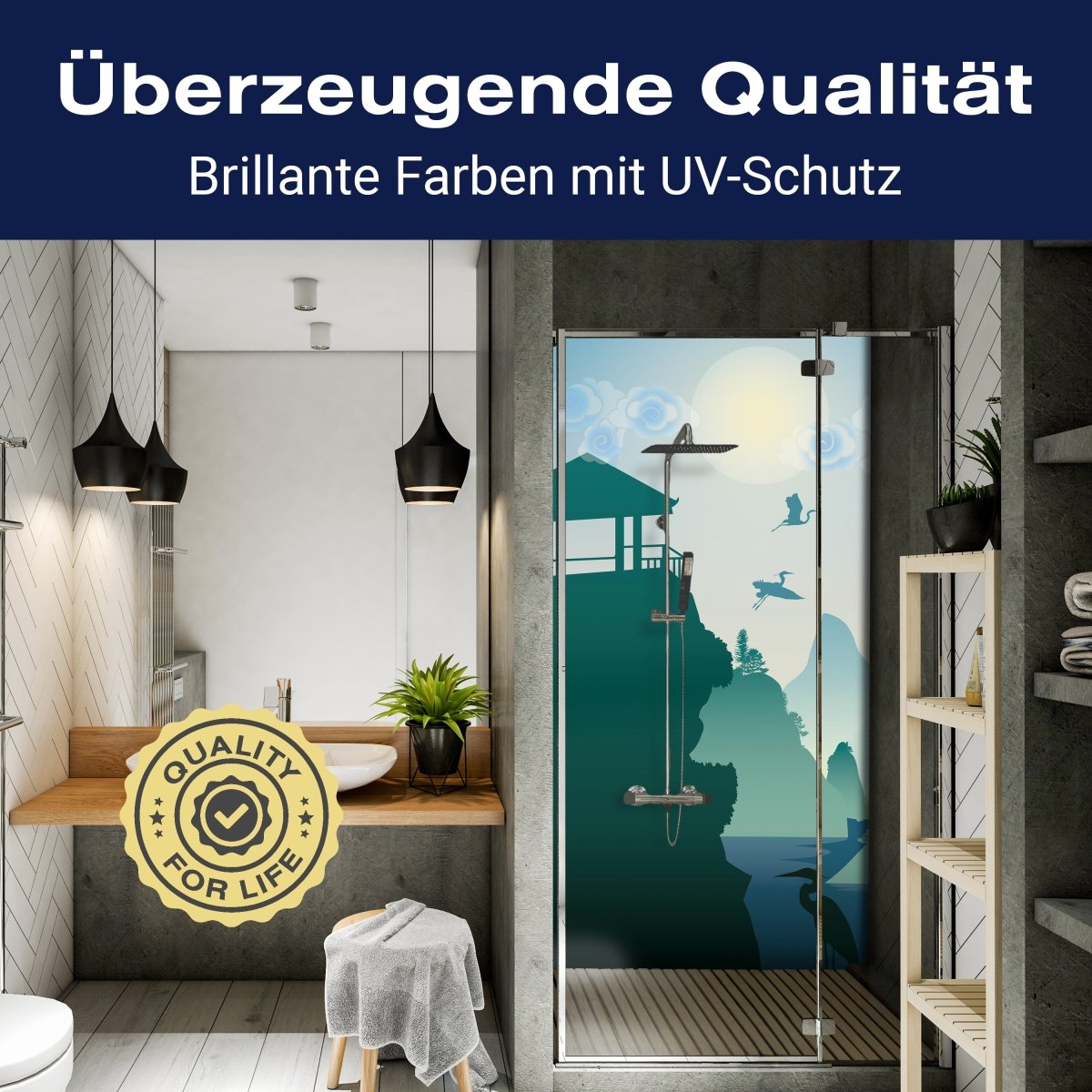 Duschwand chinesische Landschaft Natur M0181 entdecken - Bild 2 Duschwand chinesische Landschaft Natur M0181 entdecken - Bild 2