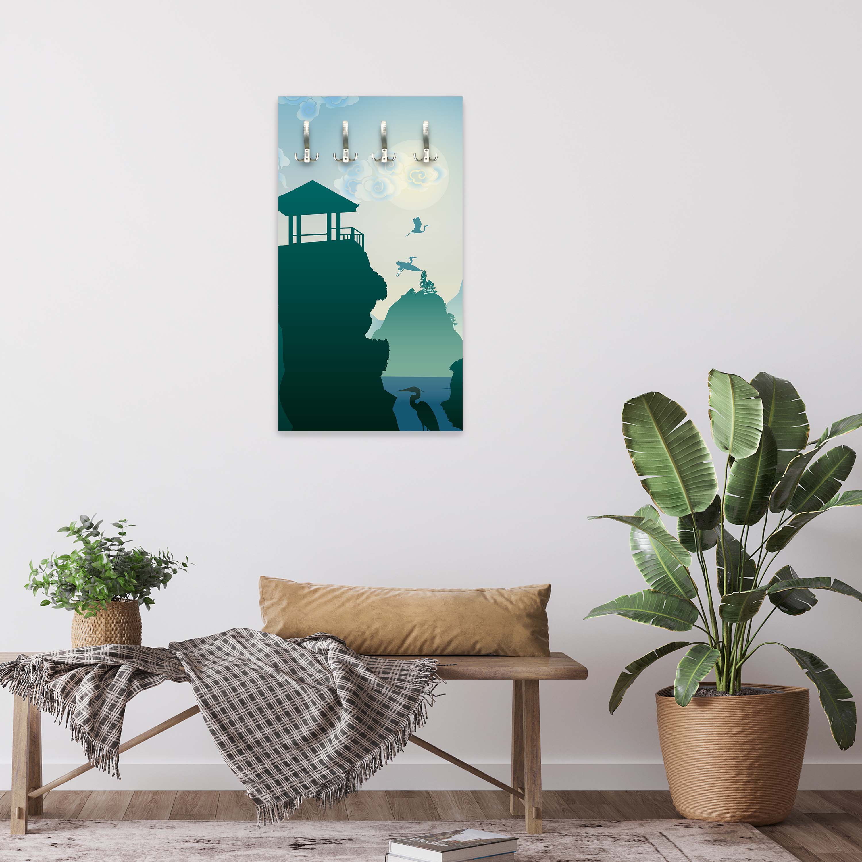 Garderobe chinesische Landschaft Natur M0181 entdecken - Bild 2 Garderobe chinesische Landschaft Natur M0181 entdecken - Bild 2