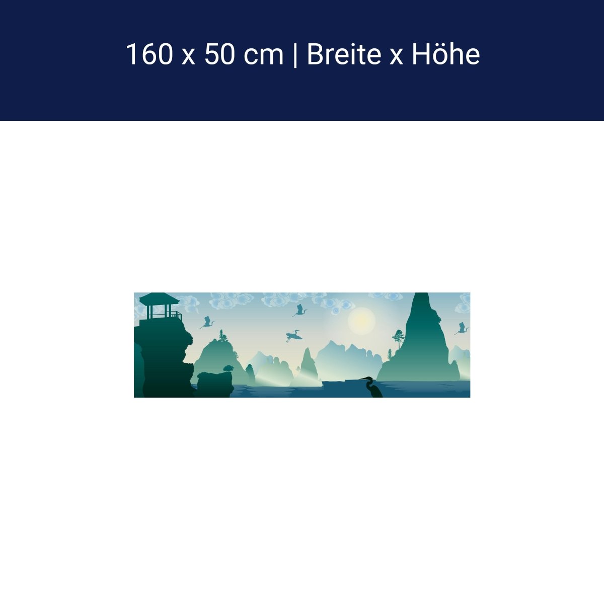 Küchenrückwand chinesische Landschaft Natur M0181 Küchenrückwand chinesische Landschaft Natur M0181