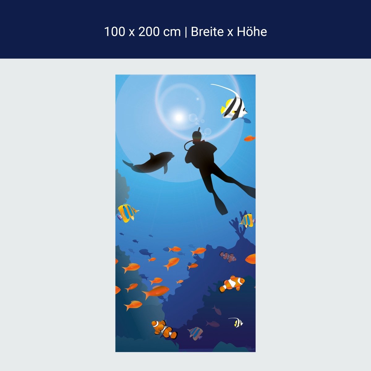 Duschwand Riff Meer M0182 Duschwand Riff Meer M0182