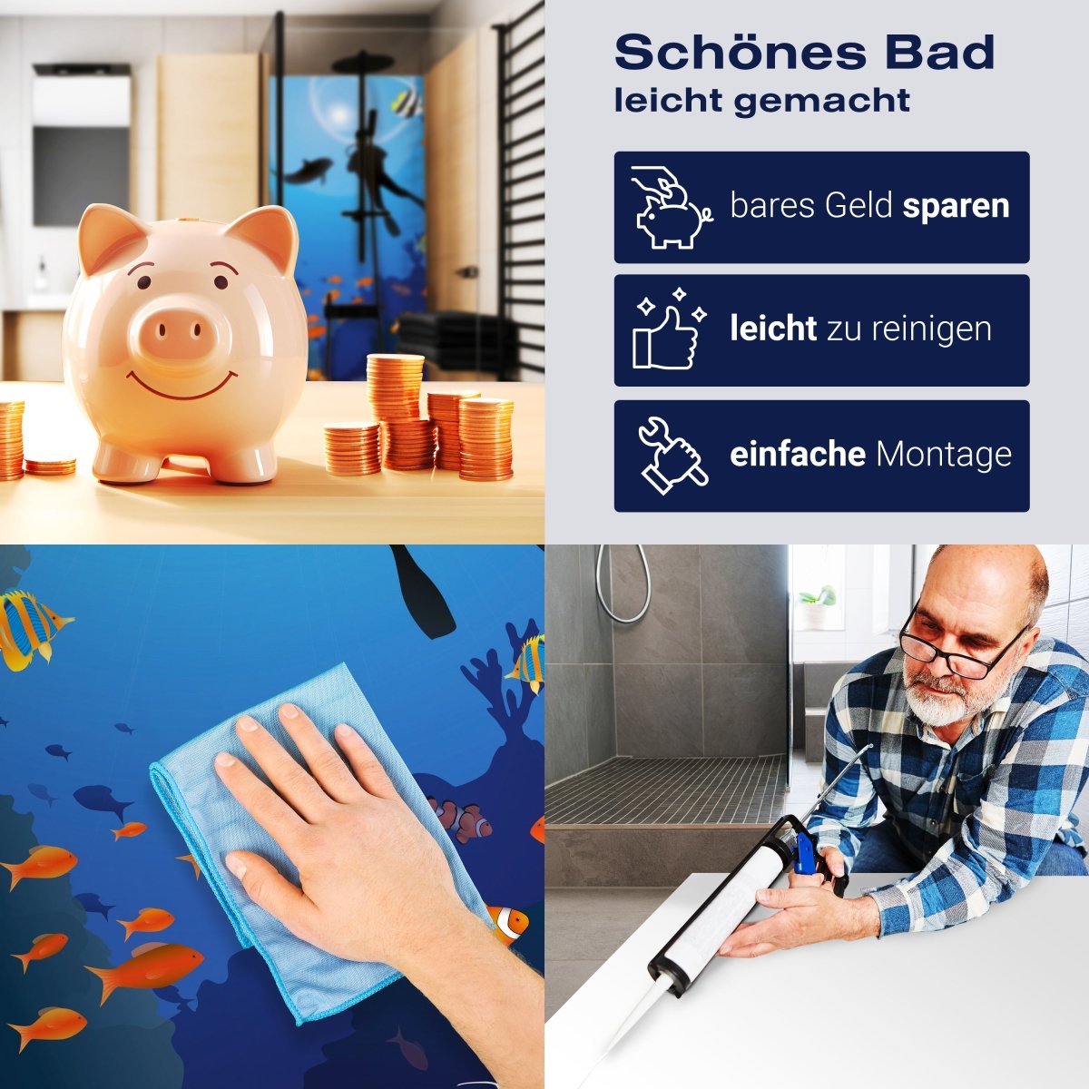 Duschwand Riff Meer M0182 entdecken - Bild 7 Duschwand Riff Meer M0182 entdecken - Bild 7