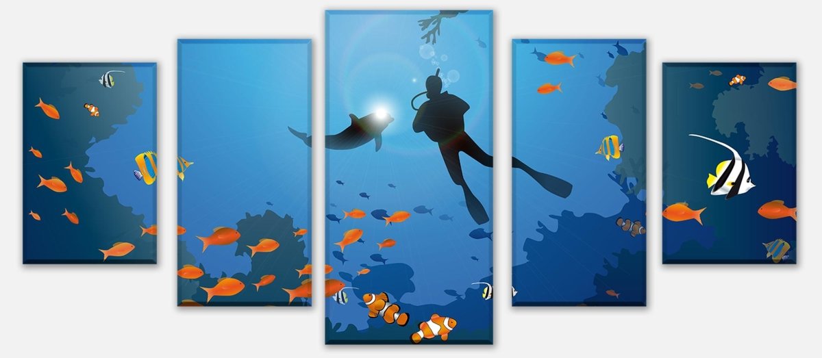 Leinwandbild Mehrteiler Riff Meer M0182 entdecken - Bild 1 Leinwandbild Mehrteiler Riff Meer M0182 entdecken - Bild 1