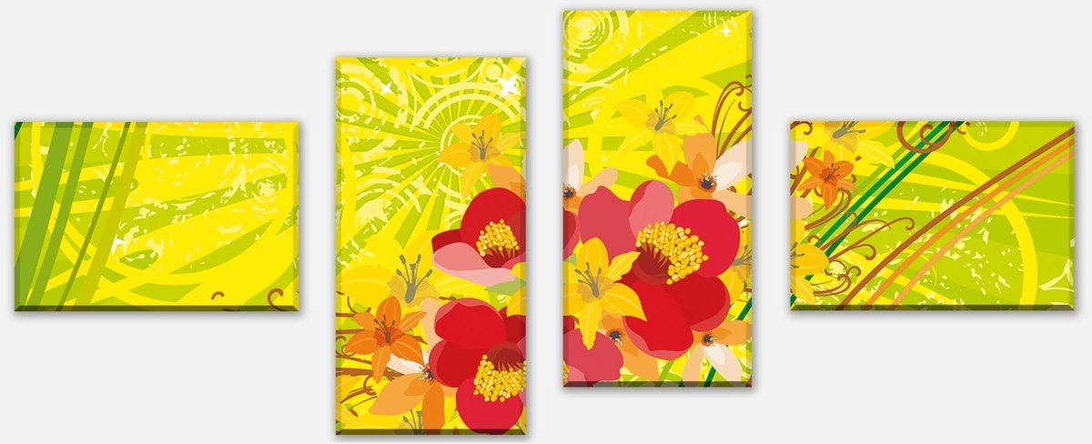 Leinwandbild Mehrteiler Sara Floral M0184 Leinwandbild Mehrteiler Sara Floral M0184