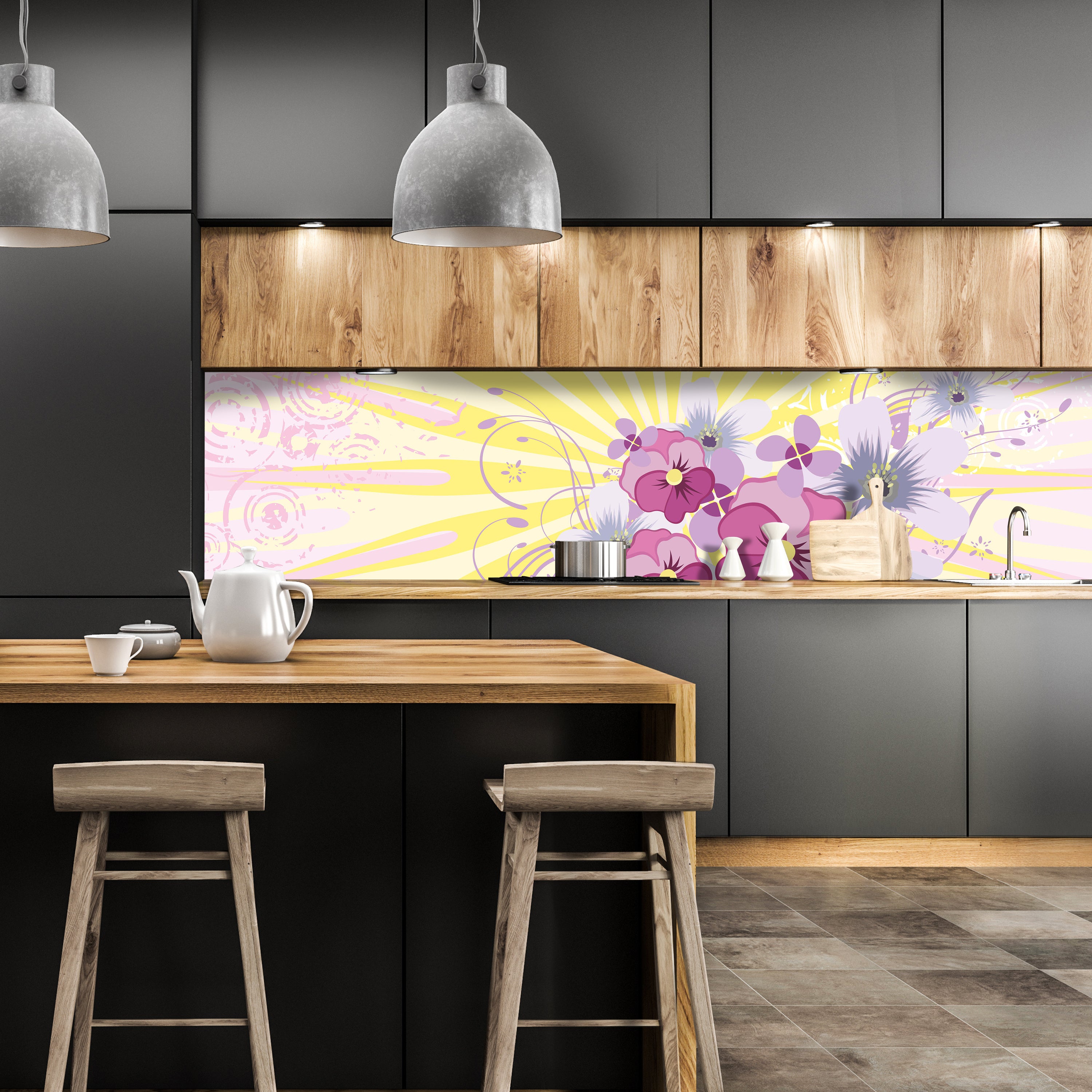 Küchenrückwand Helena Floral M0185 entdecken - Bild 1 Küchenrückwand Helena Floral M0185 entdecken - Bild 1