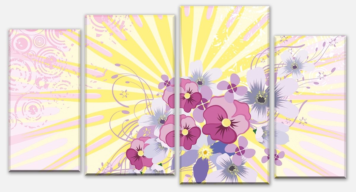 Leinwandbild Mehrteiler Helena Floral M0185 Leinwandbild Mehrteiler Helena Floral M0185