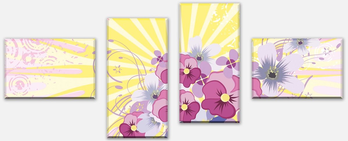 Leinwandbild Mehrteiler Helena Floral M0185 Leinwandbild Mehrteiler Helena Floral M0185