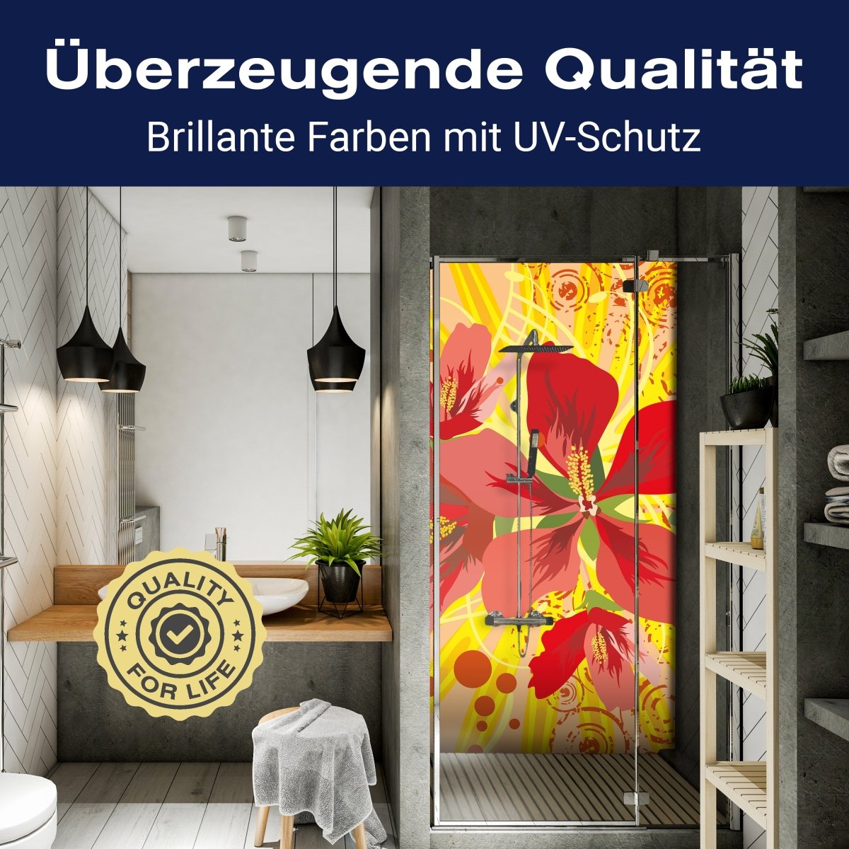 Duschwand Victoria Floral M0188 entdecken - Bild 2 Duschwand Victoria Floral M0188 entdecken - Bild 2