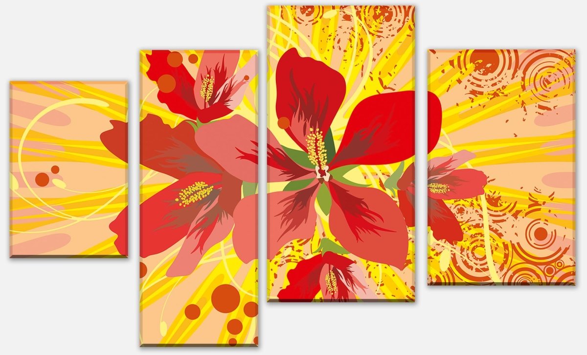 Leinwandbild Mehrteiler Victoria Floral M0188 Leinwandbild Mehrteiler Victoria Floral M0188