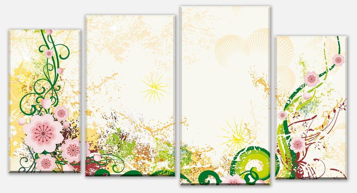 Leinwandbild Mehrteiler Luca Floral M0189 Leinwandbild Mehrteiler Luca Floral M0189