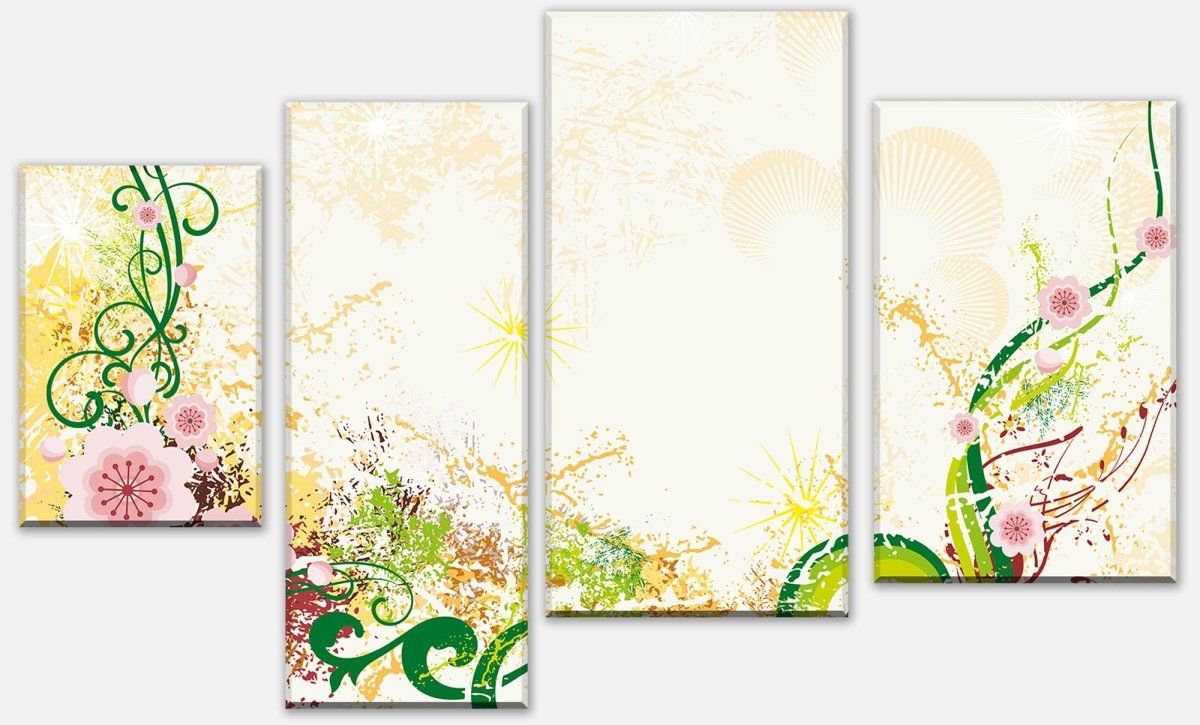 Leinwandbild Mehrteiler Luca Floral M0189 Leinwandbild Mehrteiler Luca Floral M0189