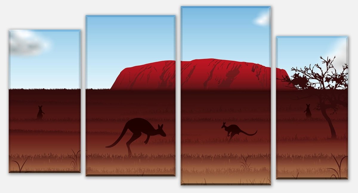 Leinwandbild Mehrteiler Ayers Rock Natur M0192 Leinwandbild Mehrteiler Ayers Rock Natur M0192