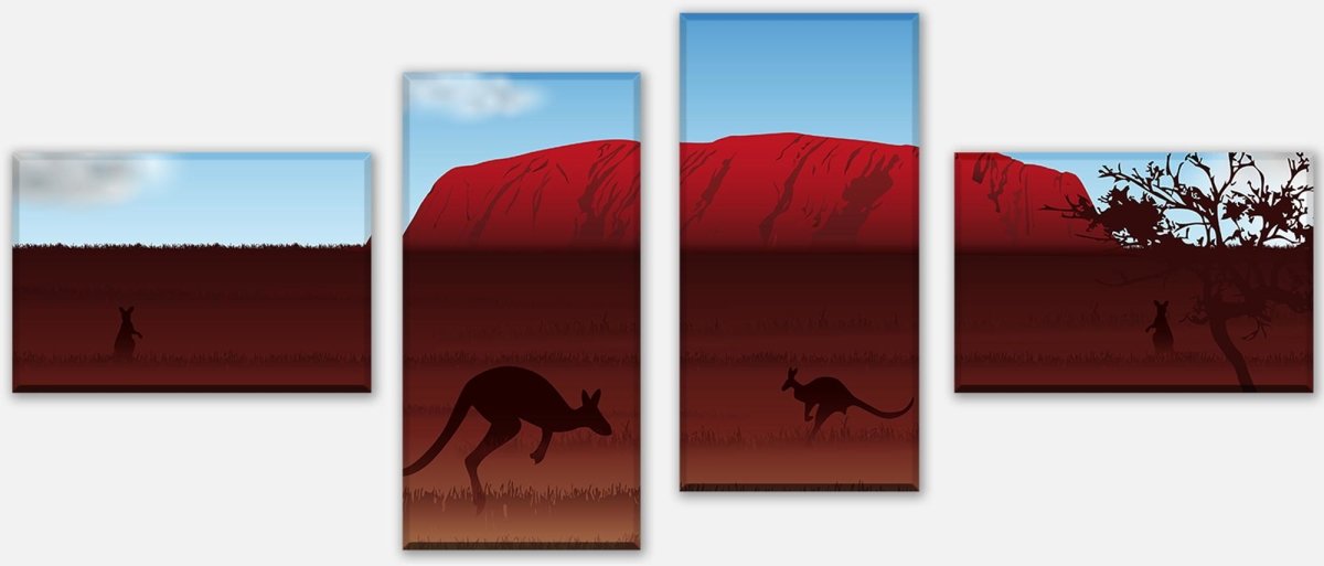 Leinwandbild Mehrteiler Ayers Rock Natur M0192 Leinwandbild Mehrteiler Ayers Rock Natur M0192