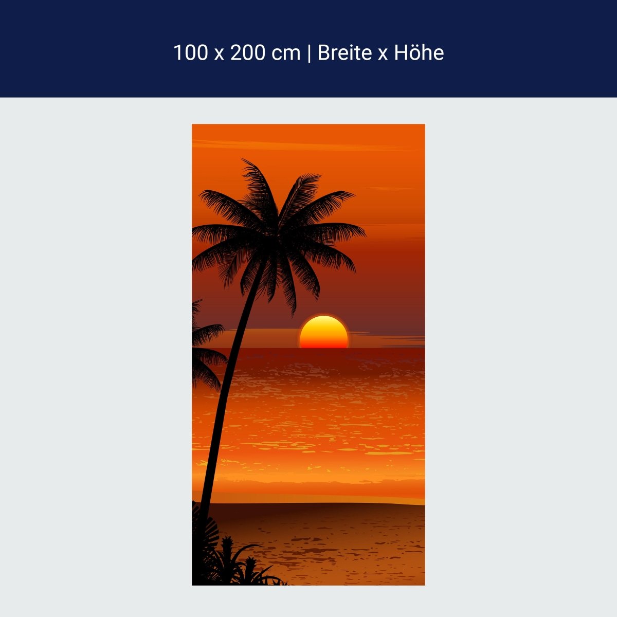 Duschwand Beach Sunset M0195 Duschwand Beach Sunset M0195