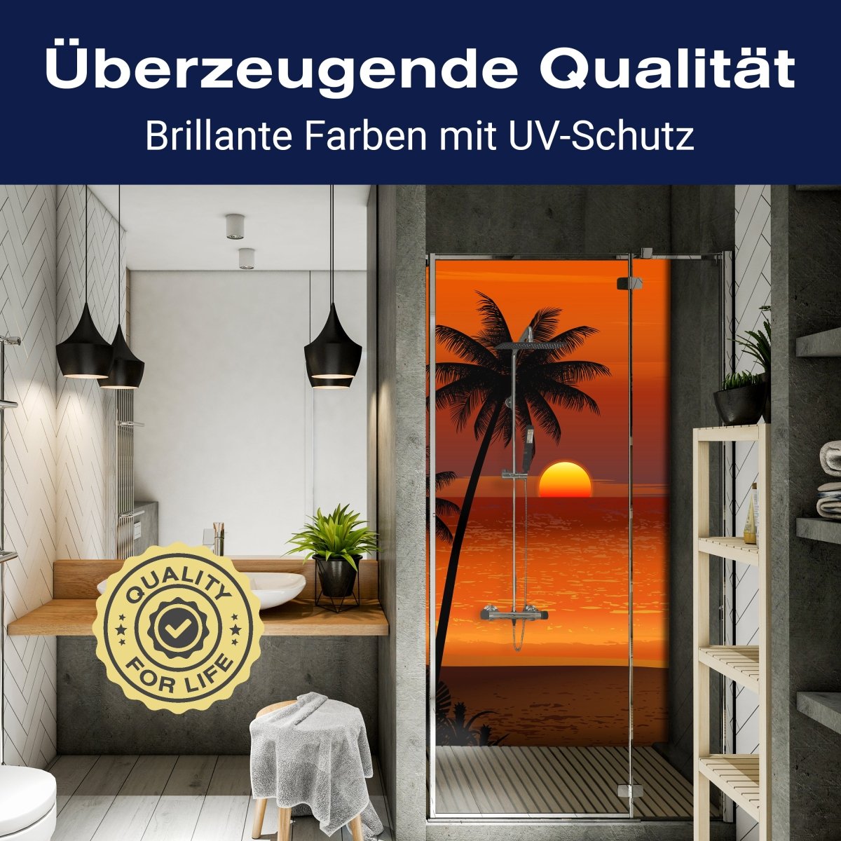 Duschwand Beach Sunset M0195 entdecken - Bild 2 Duschwand Beach Sunset M0195 entdecken - Bild 2