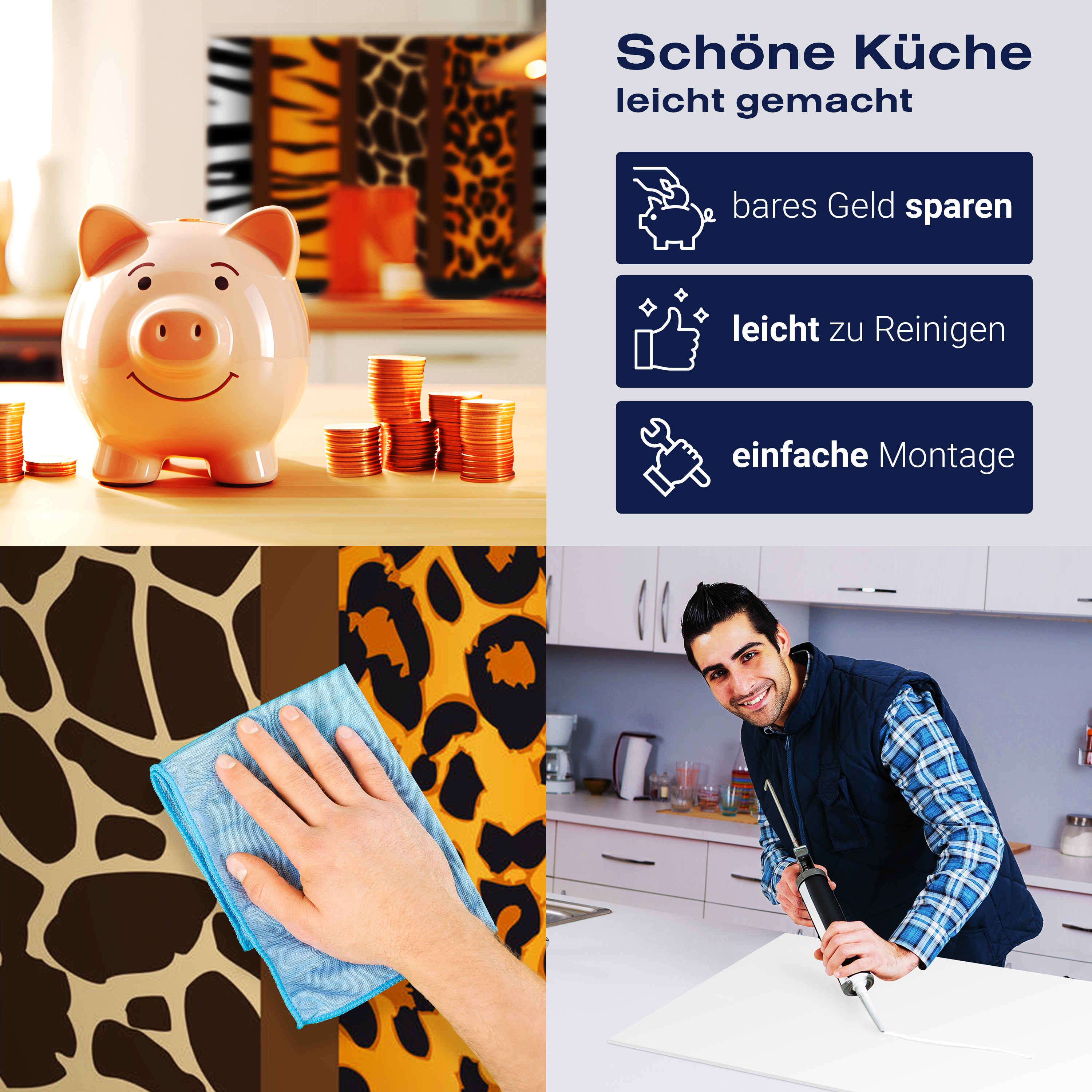 Küchenrückwand Afrika Tiermuster M0198 entdecken - Bild 7 Küchenrückwand Afrika Tiermuster M0198 entdecken - Bild 7