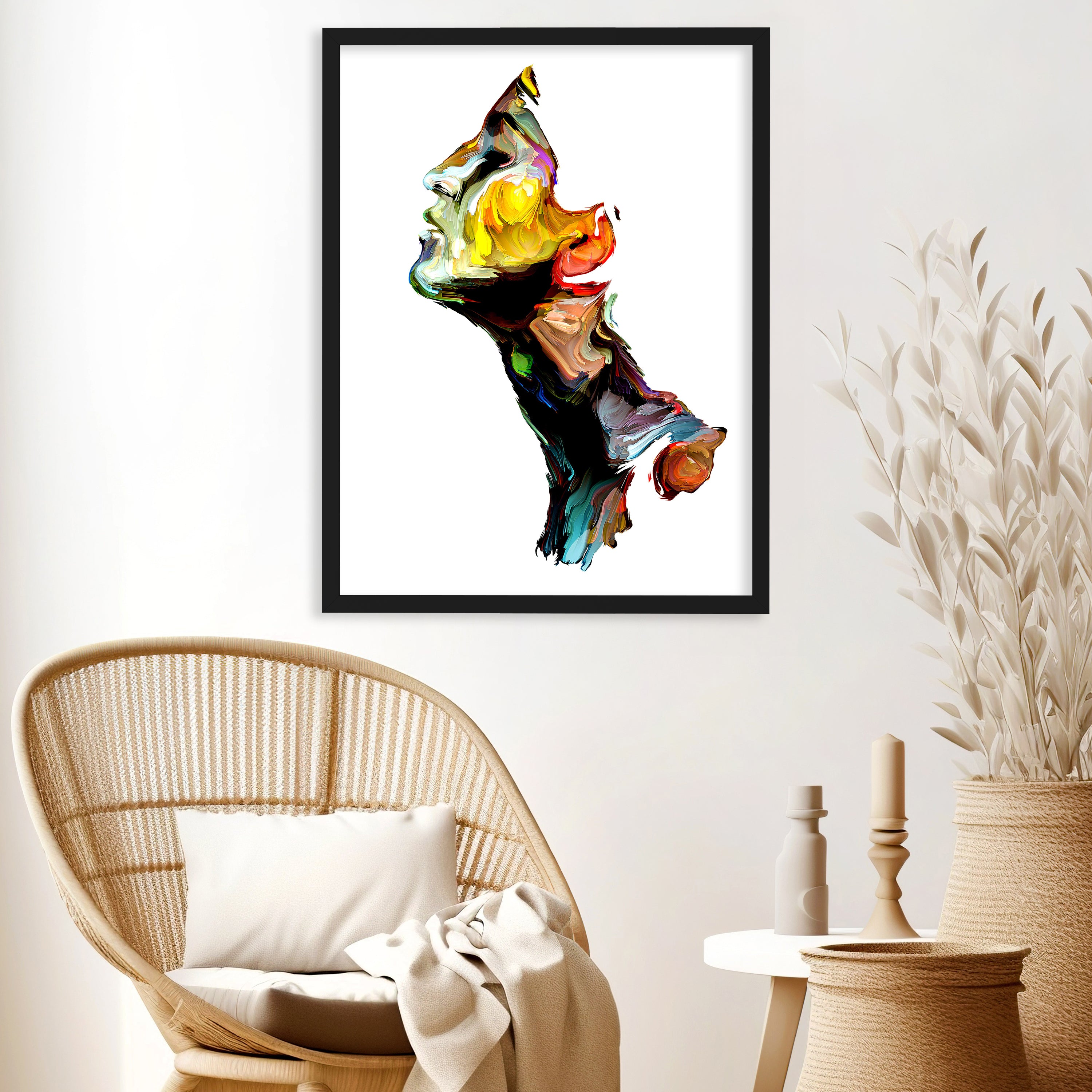 wandmotiv24 Poster, Poster - Frau, Gemälde, abstrakt - M0198 - Bild 3 wandmotiv24 Poster, Poster - Frau, Gemälde, abstrakt - M0198 - Bild 3