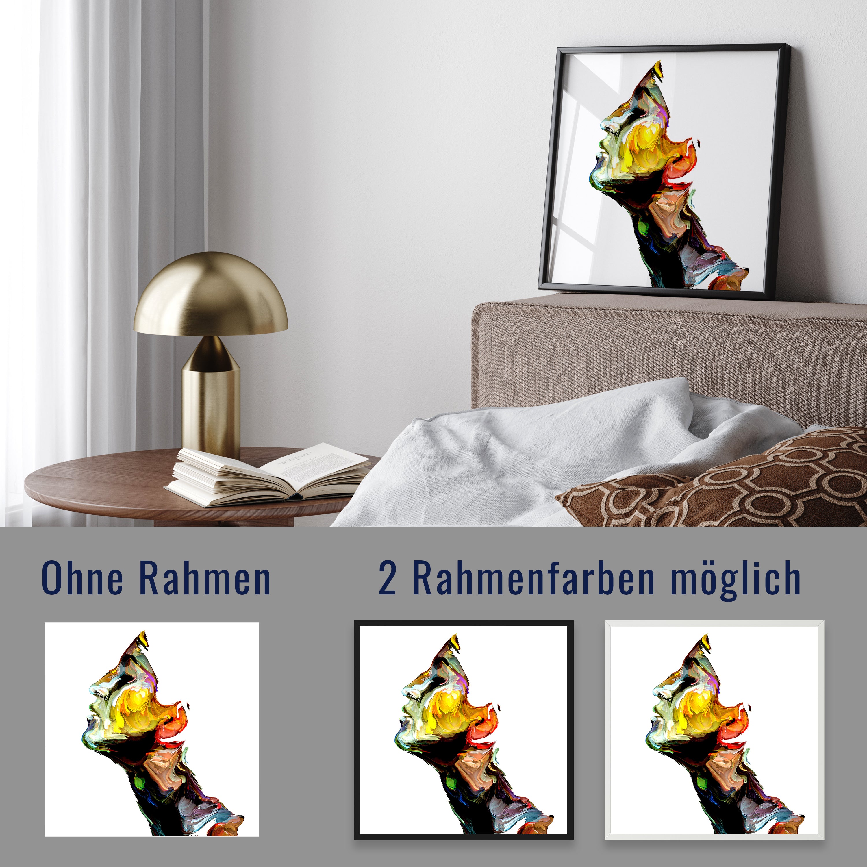 wandmotiv24 Poster, Poster - Frau, Gemälde, abstrakt - M0198 - Bild 4 wandmotiv24 Poster, Poster - Frau, Gemälde, abstrakt - M0198 - Bild 4