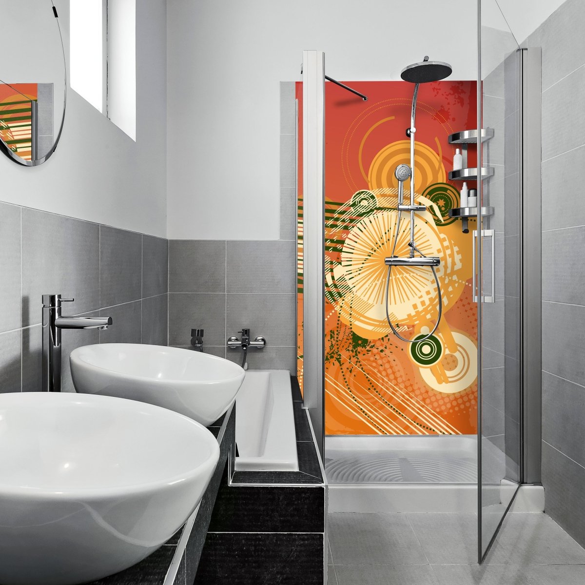 Duschwand Marissa Floral M0199 entdecken - Bild 1 Duschwand Marissa Floral M0199 entdecken - Bild 1