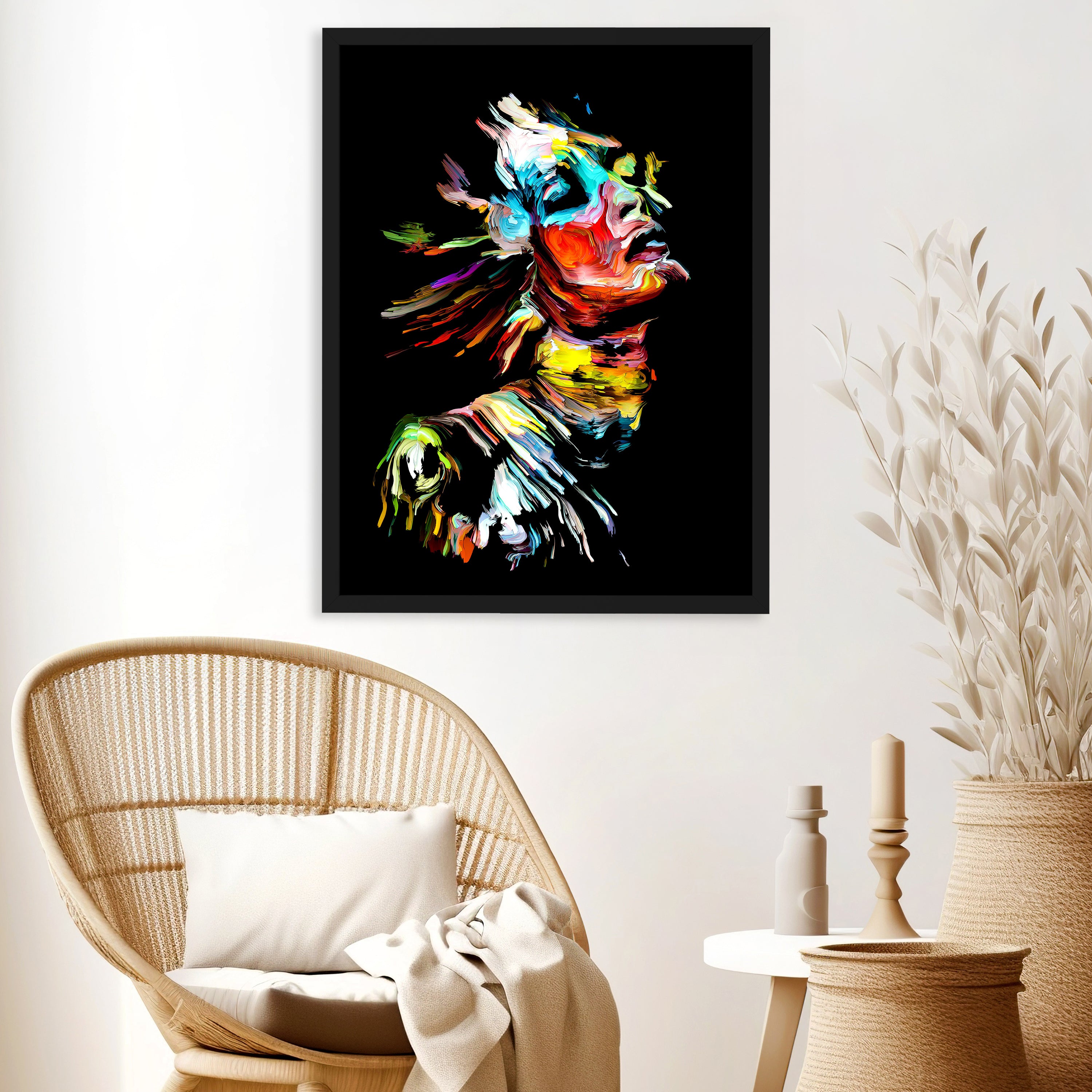 wandmotiv24 Poster, Poster - Frau, Gemälde, abstrakt - M0199 - Bild 3 wandmotiv24 Poster, Poster - Frau, Gemälde, abstrakt - M0199 - Bild 3