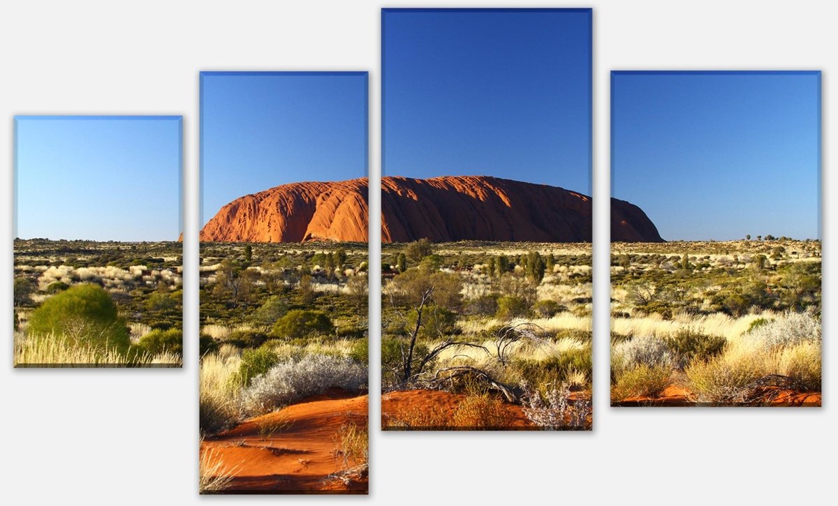 Leinwandbild Mehrteiler Ayers Rock Sunrise M0204 Leinwandbild Mehrteiler Ayers Rock Sunrise M0204