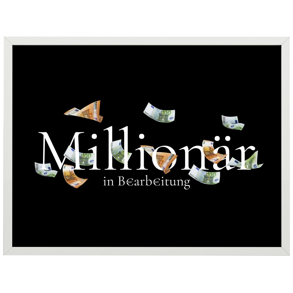 wandmotiv24 Poster, Poster - Millionär, Spruch, Motivation - M0209 - Bild 1 wandmotiv24 Poster, Poster - Millionär, Spruch, Motivation - M0209 - Bild 1