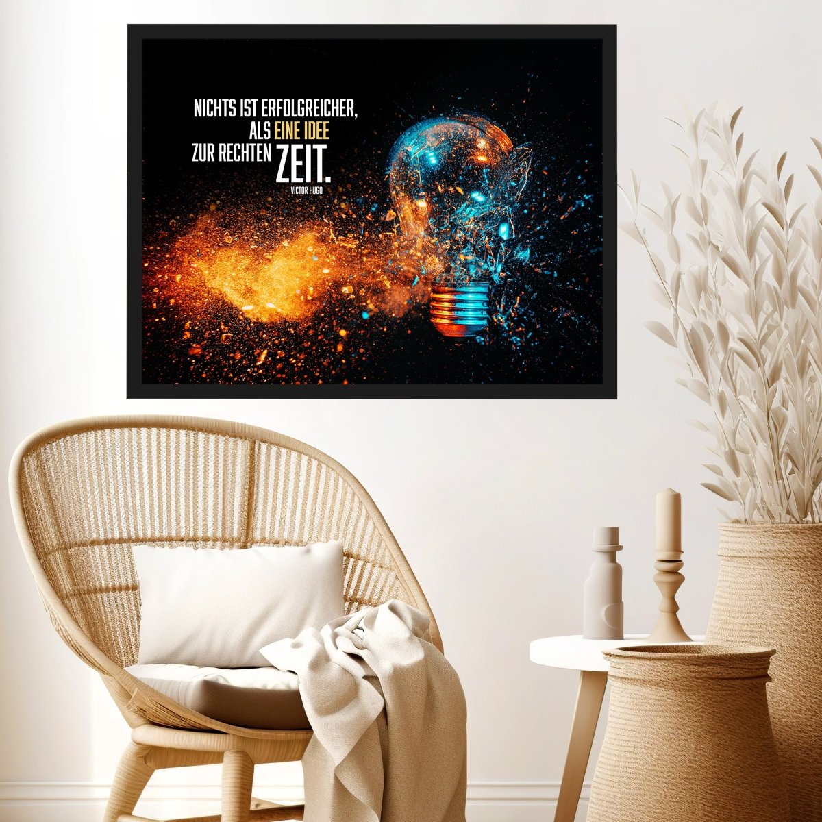 wandmotiv24 Poster, Poster - Glühbirne, Spruch, Motivation - M0210 - Bild 3 wandmotiv24 Poster, Poster - Glühbirne, Spruch, Motivation - M0210 - Bild 3