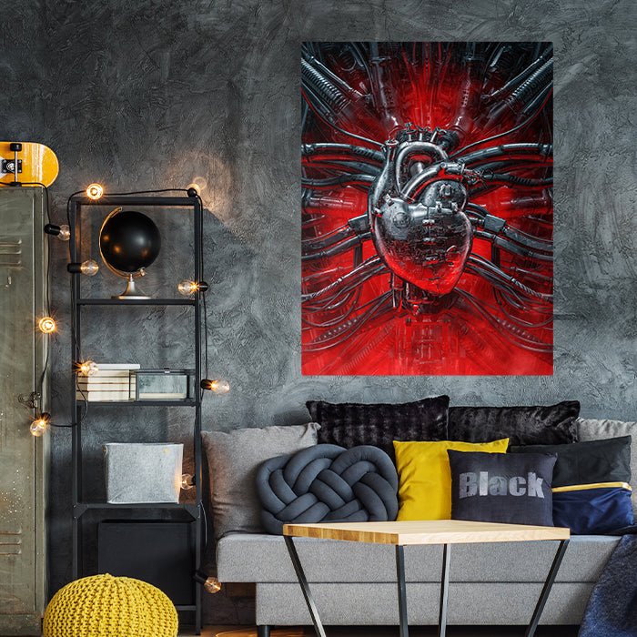 Leinwandbild Totenkopf, Hochformat M0215 kaufen - Bild 3 Leinwandbild Totenkopf, Hochformat M0215 kaufen - Bild 3