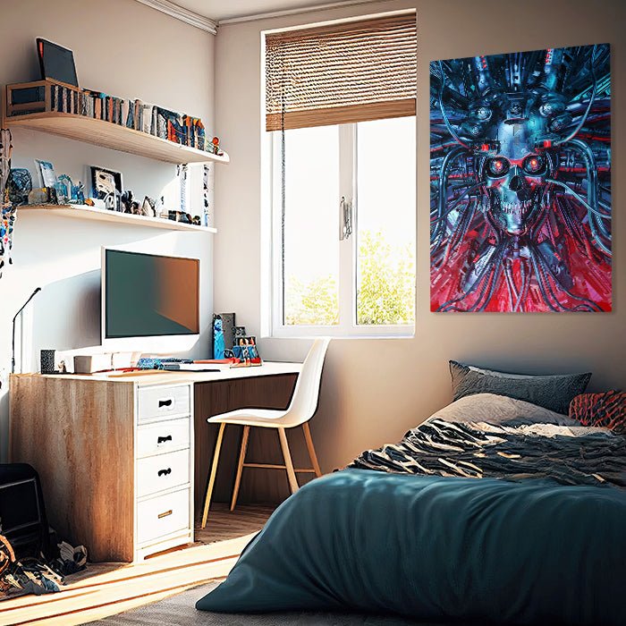 Leinwandbild Totenkopf, Hochformat M0216 kaufen - Bild 2 Leinwandbild Totenkopf, Hochformat M0216 kaufen - Bild 2